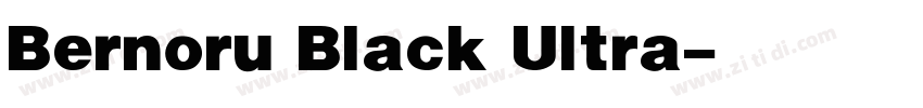 Bernoru Black Ultra字体转换